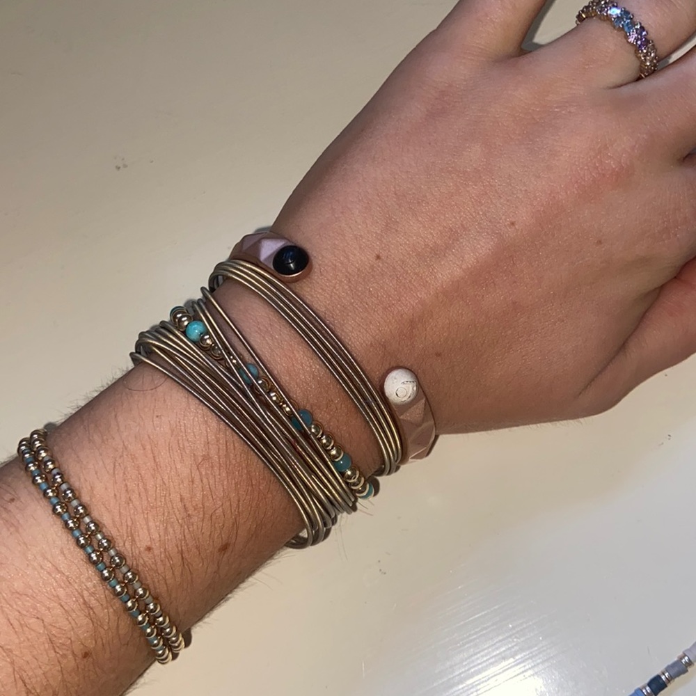 Lokai special edition metal cuff bracelet